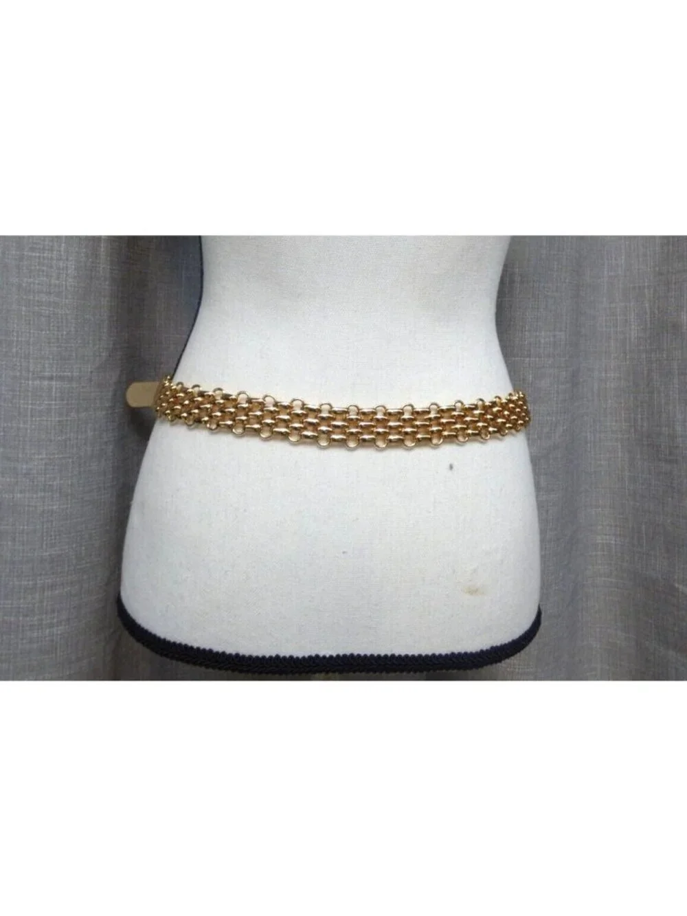 Giani Bernini Metal Link Belt Cognac, Sz. XL